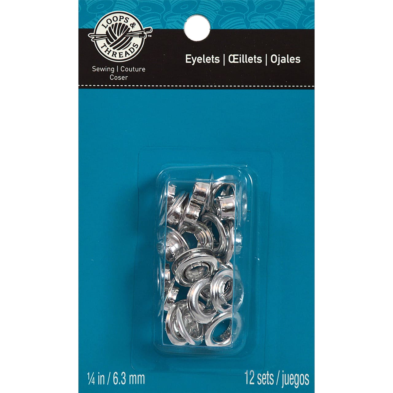 1/4 Eyelets by Loops & Threads in Silver | 0.25 | Michaels 10354178